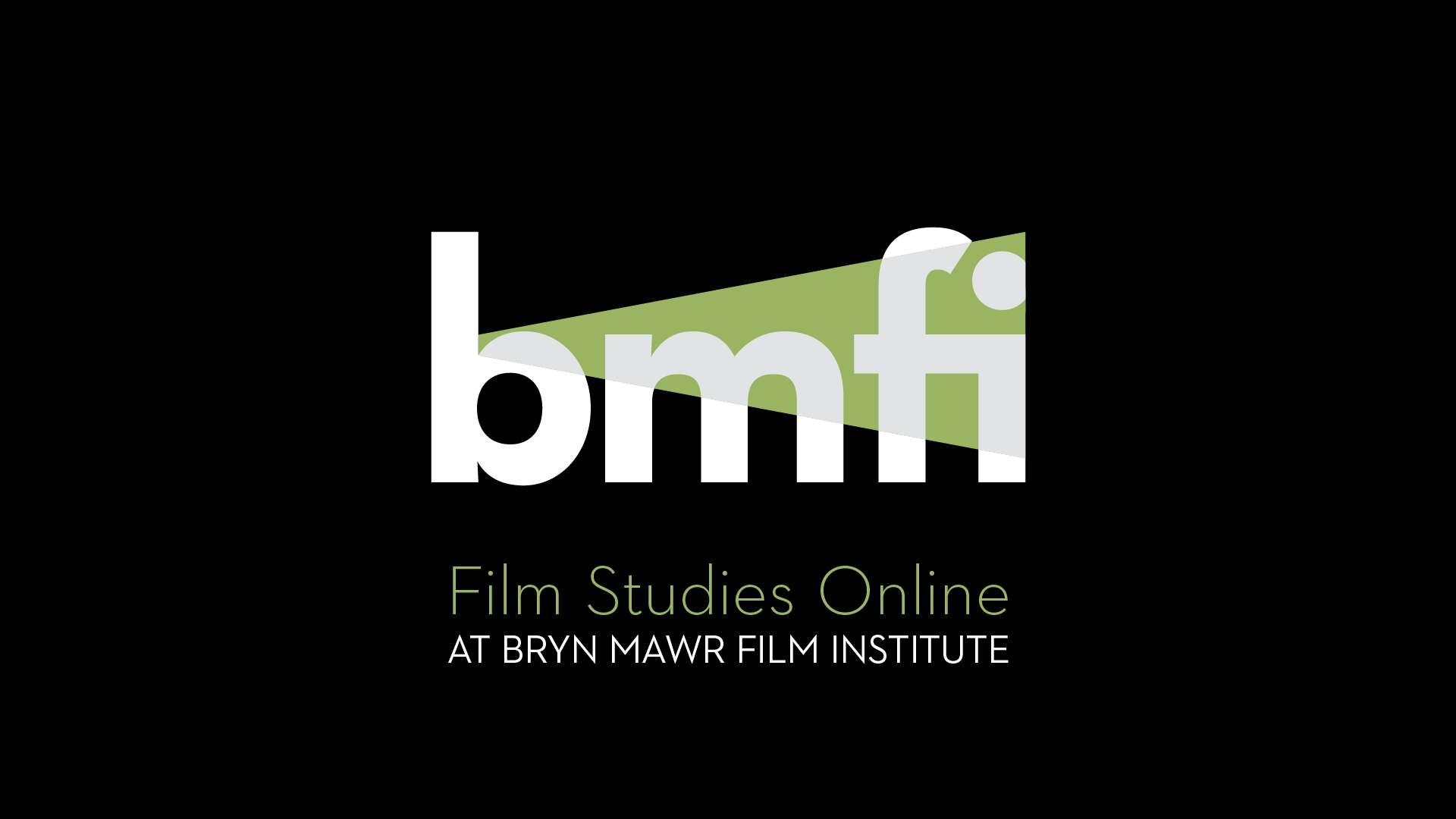 logo for bmfi's film studies online program
